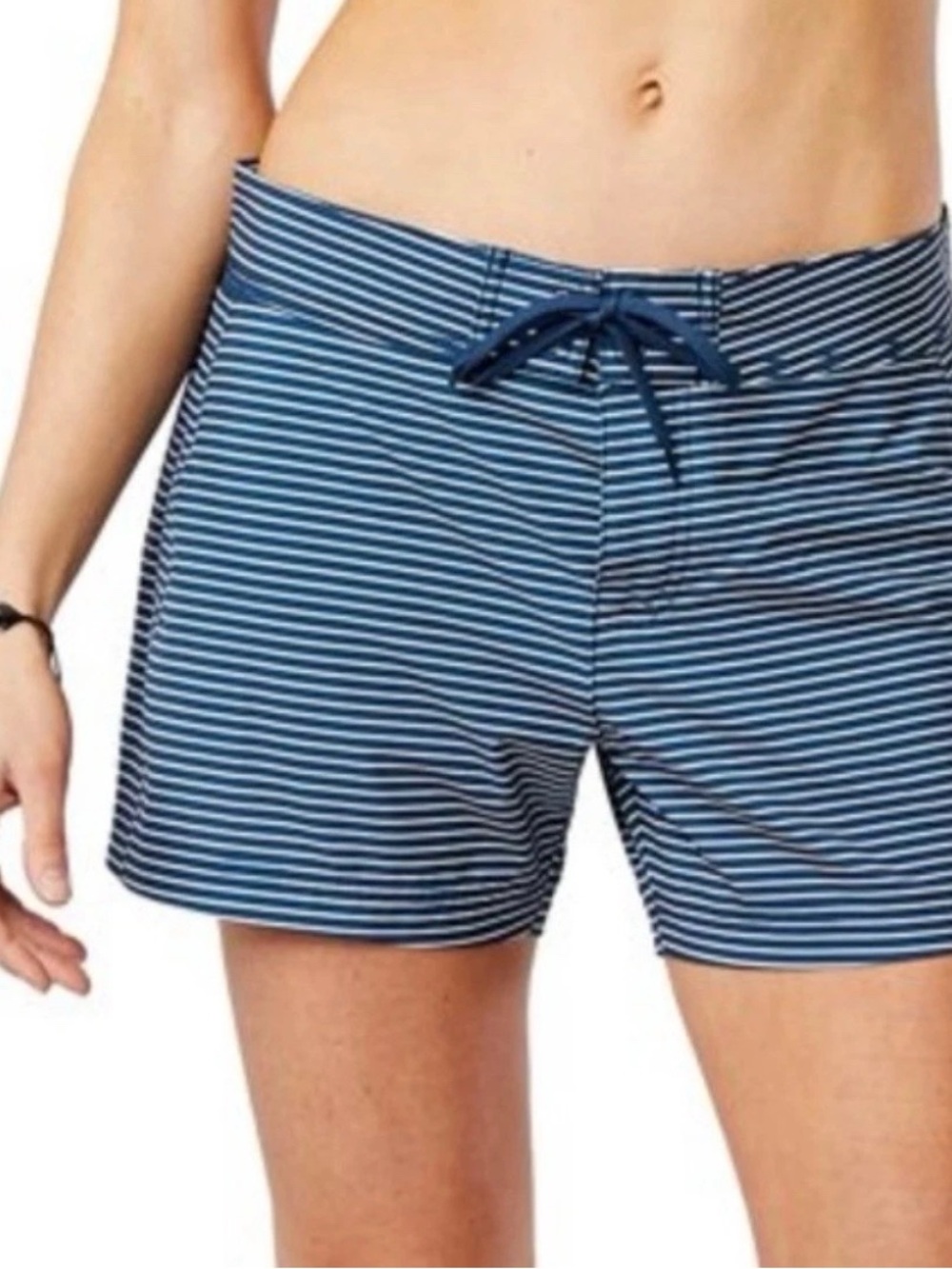 Carve Designs Noosa Navy and White Striped Swim Shorts 10